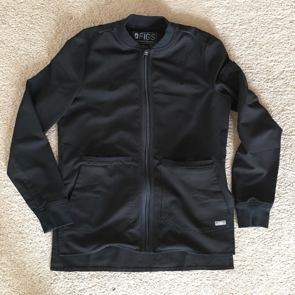 Figs Bellery Black Scrub Jacket XXS